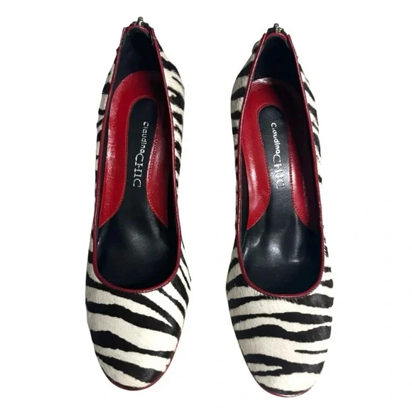 Designer Zebra Heels - Picture 2 of 5